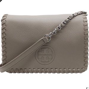 Tory Burch French Grey Marion Cross Body Bag ⭐️⭐️⭐️⭐️